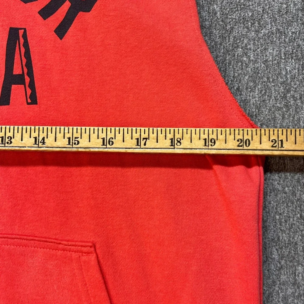 Under Armour Project Rock Warrior Mana Sleeveless Hoodie Red Mens M 1352693
